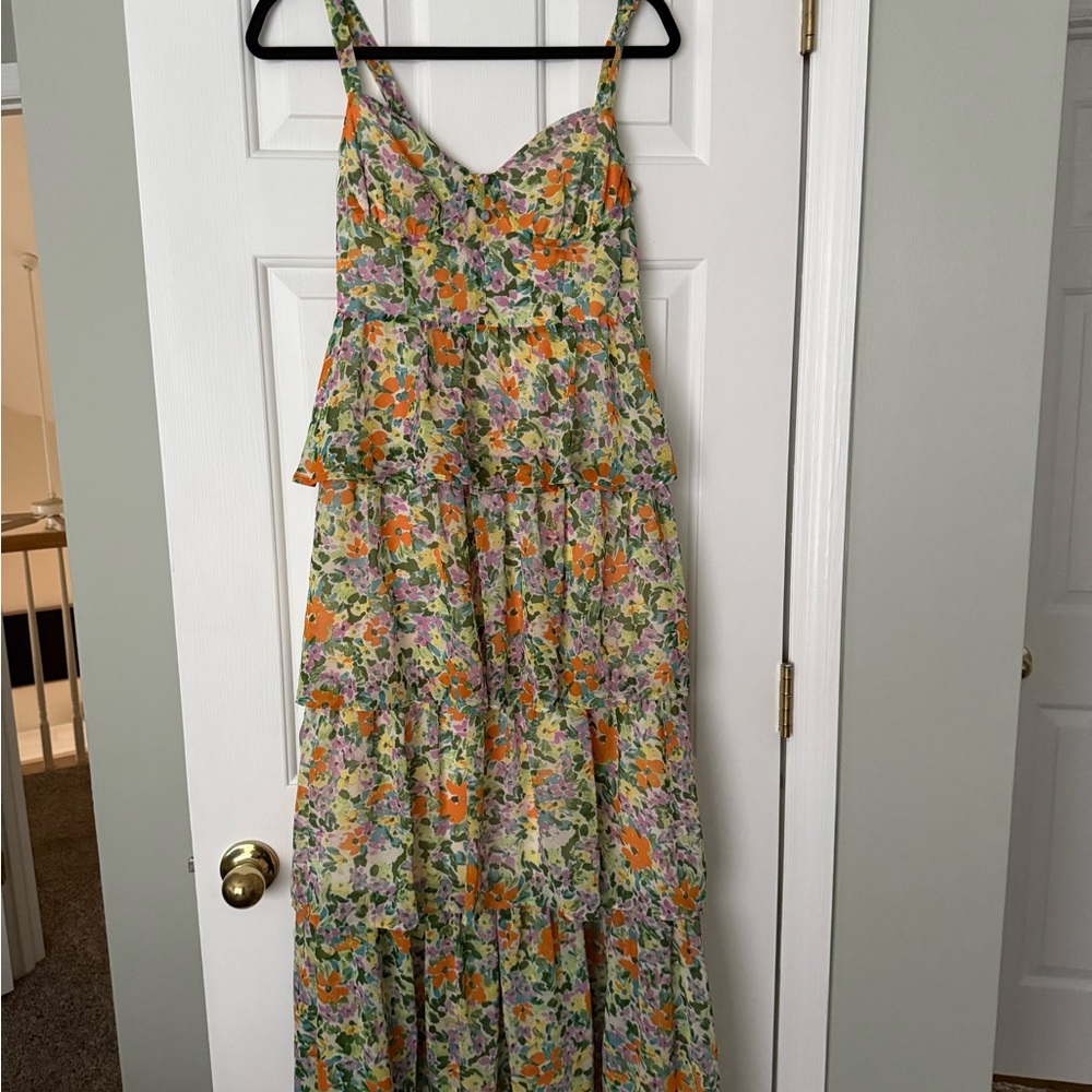 Astr Multicolor Floral Maxi Dress